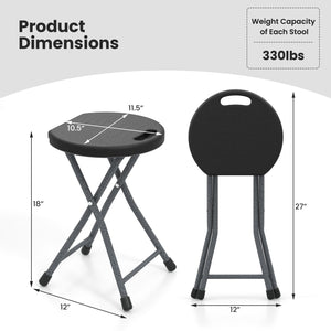 Folding Stool with Built-in Handle for Adults-1 Piece view 4
