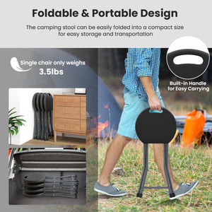Folding Stool with Built-in Handle for Adults-1 Piece view 6