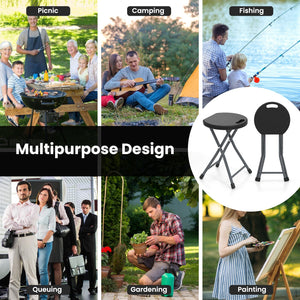 Folding Stool with Built-in Handle for Adults-1 Piece view 7