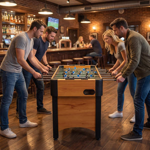 Foosball Table Competition Full Size Soccer Game Table with 22 Players-Natural view 3