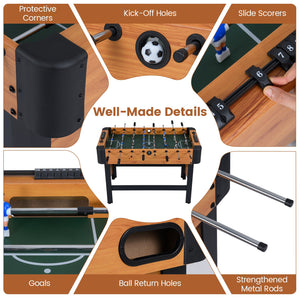 Foosball Table Competition Full Size Soccer Game Table with 22 Players-Natural view 9
