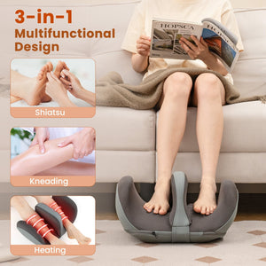Foot and Calf Massager with Heat Gift for Women Men Mom Dad-Gray view 2