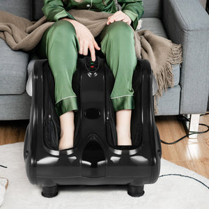 Foot and Calf Massager with Heat Vibration Deep Kneading and Shiatsu-Black view 2