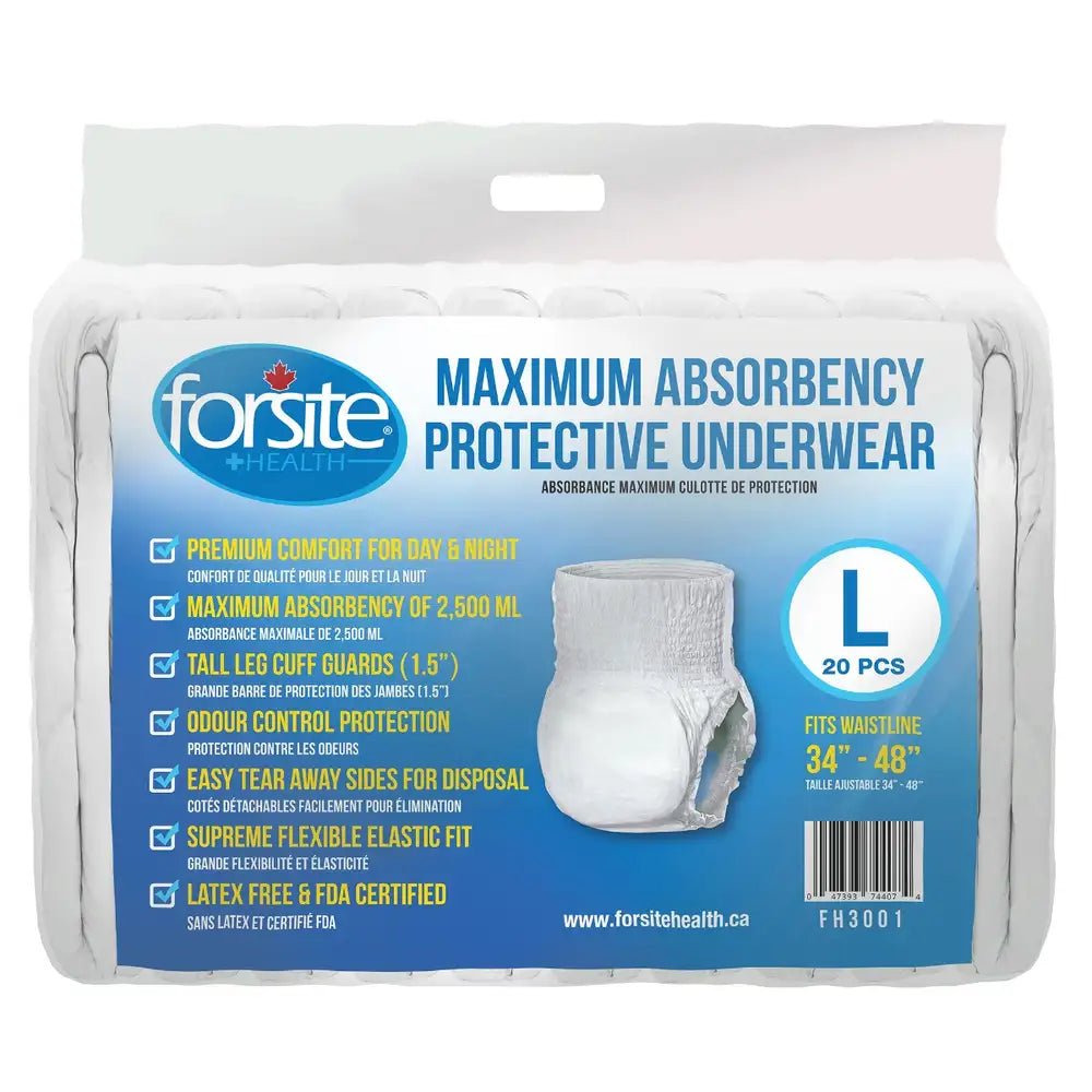 Forsite Health Maximum Absorbency Protective Underwear