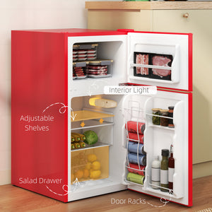 3.2 Cu Ft Compact Refrigerator, Mini Fridge with Freezer – view 11