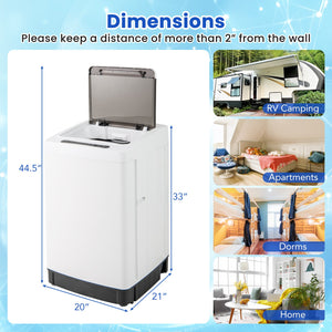 Full-Automatic Washing Machine Washer and Spin Combo-White view 3