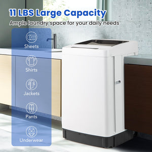 Full-Automatic Washing Machine Washer and Spin Combo-White view 4