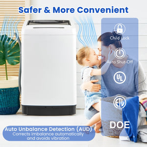 Full-Automatic Washing Machine Washer and Spin Combo-White view 7