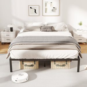 Full/Queen/King Size Metal Bed Frame Heavy Duty Support Slats Mattress Foundation-Full Size view 3