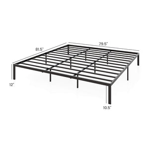 Full/Queen/King Size Metal Bed Frame Heavy Duty Support Slats Mattress Foundation-King Size view 5