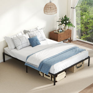 Full/Queen/King Size Metal Bed Frame Heavy Duty Support Slats Mattress Foundation-Queen Size view 3