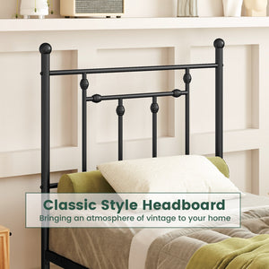 Full/Queen/Twin Size Heavy-duty Metal Bed Frame with Headboard-Twin Size view 7