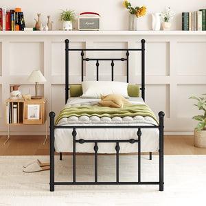 Full/Queen/Twin Size Heavy-duty Metal Bed Frame with Headboard-Twin Size view 9