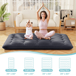 Futon Mattress with Washable Cover and Foldable Mat-Full Size view 5