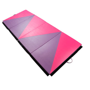 Soozier 4'x10'x2" Folding Gymnastics Tumbling Mat, Exercise Mat with Carrying Handles for Yoga, MMA, Martial Arts