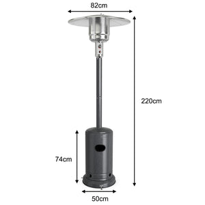 50000BTU Garden Propane Standing LP Gas Steel Accessories Heater-Gray view 5