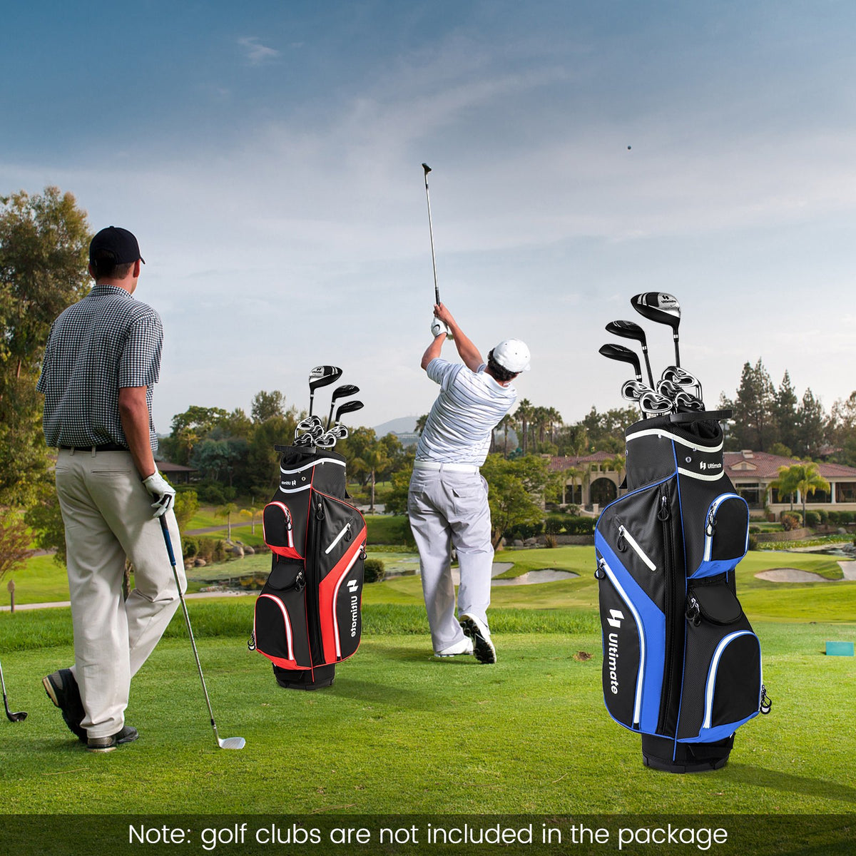 Golf Cart Bag with 14 Way Top Dividers-Blue view 2