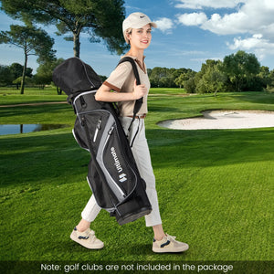 Golf Cart Bag with 14 Way Top Dividers-Gray view 3