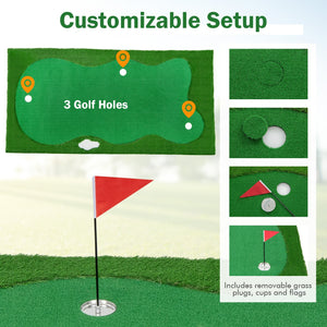 Golf Putting Green with Realistic Artificial Grass Turf-L view 9