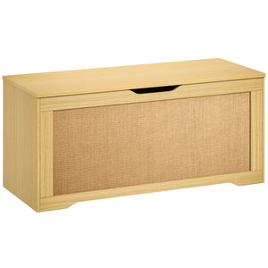 Storage Chest with Lift Top Storage Chest with Safety Hinges 39.4" Oak