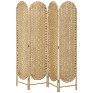 Bohemian Privacy Screen, Folding Room Divider with 3 Panels and Arched Top for Bedroom Living Room Office – view 22
