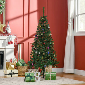 4.9ft Green Christmas Tree Artificial Xmas Holidays Party with Decoration Ornament