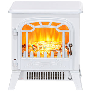 Freestanding Electric Fireplace Stove Heater with Realistic Flame Effect, Overheat Protection, 750W/1500W – view 8