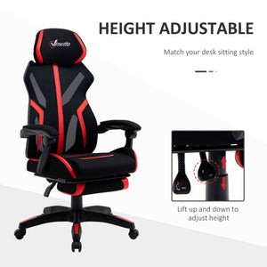 Gaming Chair, Ergonomic Computer Chair with Footrest, Headrest – view 10