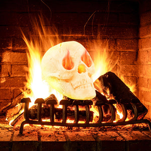 Halloween Fire Pit Skull Halloween Decoration-Beige view 2