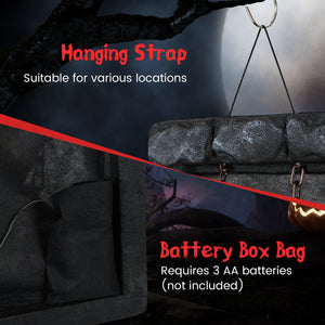 Halloween Hanging Animated Zombie Prisoner Decoration Sound-Activated view 6