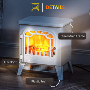 Freestanding Electric Fireplace Stove Heater with Realistic Flame Effect, Overheat Protection, 750W/1500W – view 13