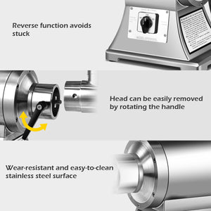 Heavy Duty 1.5HP 1100W 550LB/h Commercial Grade Meat Grinder view 7