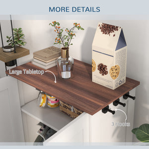 Pet Food Storage Container Dog Feeding Station w/ Adjustable Panel, Hooks, for Medium Sized Dogs, Black – view 13