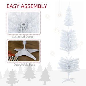6' Pre Lit Artificial Pencil Christmas Trees, Xmas Tree with Realistic Branches and Warm White LED Lights – view 27