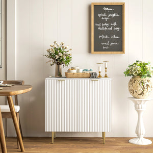 Modern Kitchen Storage Cabinet, Sideboard Buffet Cabinet with Adjustable Shelves and Metal Legs for – view 21