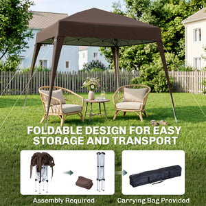 8' x 8' Pop Up Canopy, Outdoor Folding Tent, Portable Party Tent with Carrying Bag for Camping, Party – view 11