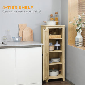 48" Farmhouse Kitchen Pantry Storage Cabinet with Barn Door – view 9
