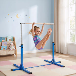 Professional Gymnastics Bar for Kids, Toddler Home Gymnastics Equipment with 13-level Adjustable Height – view 9