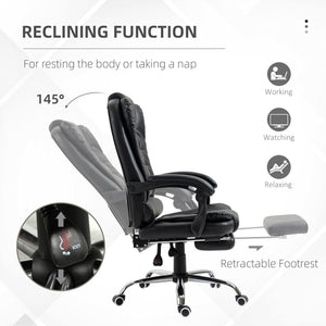 Ergonomic Office Chair with Back Support, PU leather Executive Office Chair with High Back – view 4