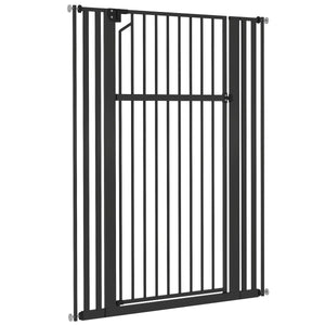55" Extra Tall Pet Gate 30-41" Wide Adjustable Baby Gate Pressure Mounted for Doorways, Hallways, Stairs