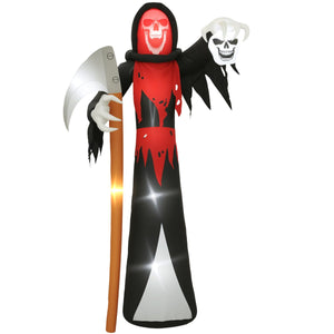 12 FT Halloween Inflatable Grim Reaper, Blow Up Garden Decor with Built-in Lights for Halloween Party Indoor, Outdoor