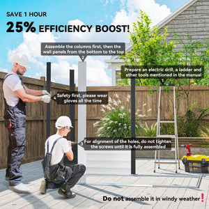 7.7' x 6.5' Outdoor Metal Garden Shed House Hut Gardening Tool Storage with Ventilation, Dark Grey