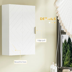 Bathroom Medicine Cabinet, Modern Wall Cabinet with Adjustable Shelves and Single Door for Laundry Room