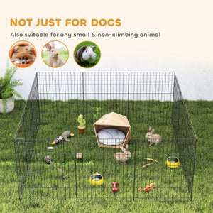 30inch Foldable Metal Exercise Pet Playpen Yard Dog Puppy Kennel Cage 12 Panel