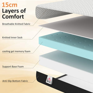 Twin Mattress 6 Inch Memory Foam Mattress in a Box, Pressure Relief & Lumbar Support, CertiPUR-US Certified, Medium Firm