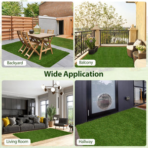 Indoor Outdoor Synthetic Turf Mat with Drainage Holes-S view 8