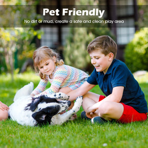 Indoor Outdoor Synthetic Turf Mat with Drainage Holes-XL view 3