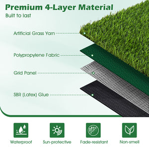 Indoor Outdoor Synthetic Turf Mat with Drainage Holes-XL view 7
