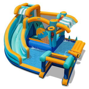 Inflatable Water Slide Bounce House Kids Jump Castle with 735W Blower view 7