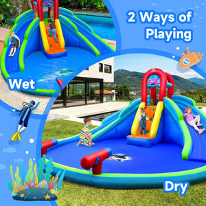 Inflatable Waterslide Bounce House with Upgraded Handrail without Blower view 5